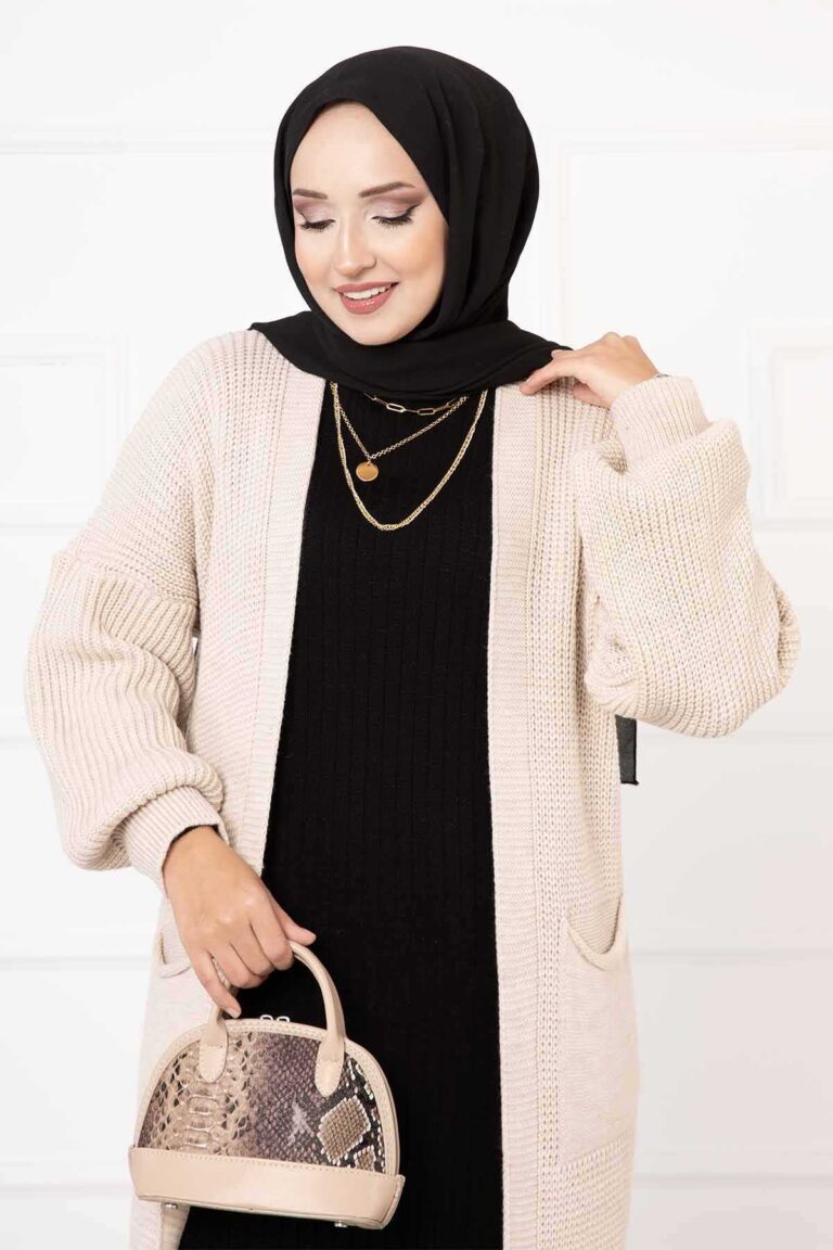 ⁦SEKL45687 | جاكيت تريكو⁩ - الصورة ⁦2⁩